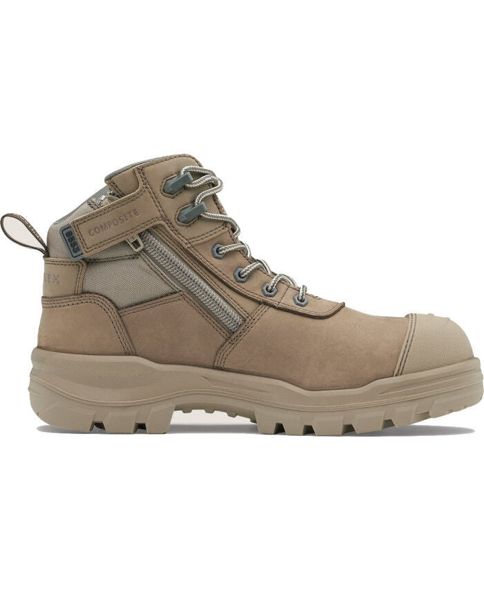 Blundstone Rotoflex Low Cut Safety Boot Stone