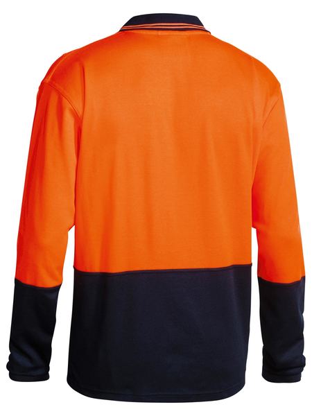 Shirt Hivis Polo L/S Ctn Bk