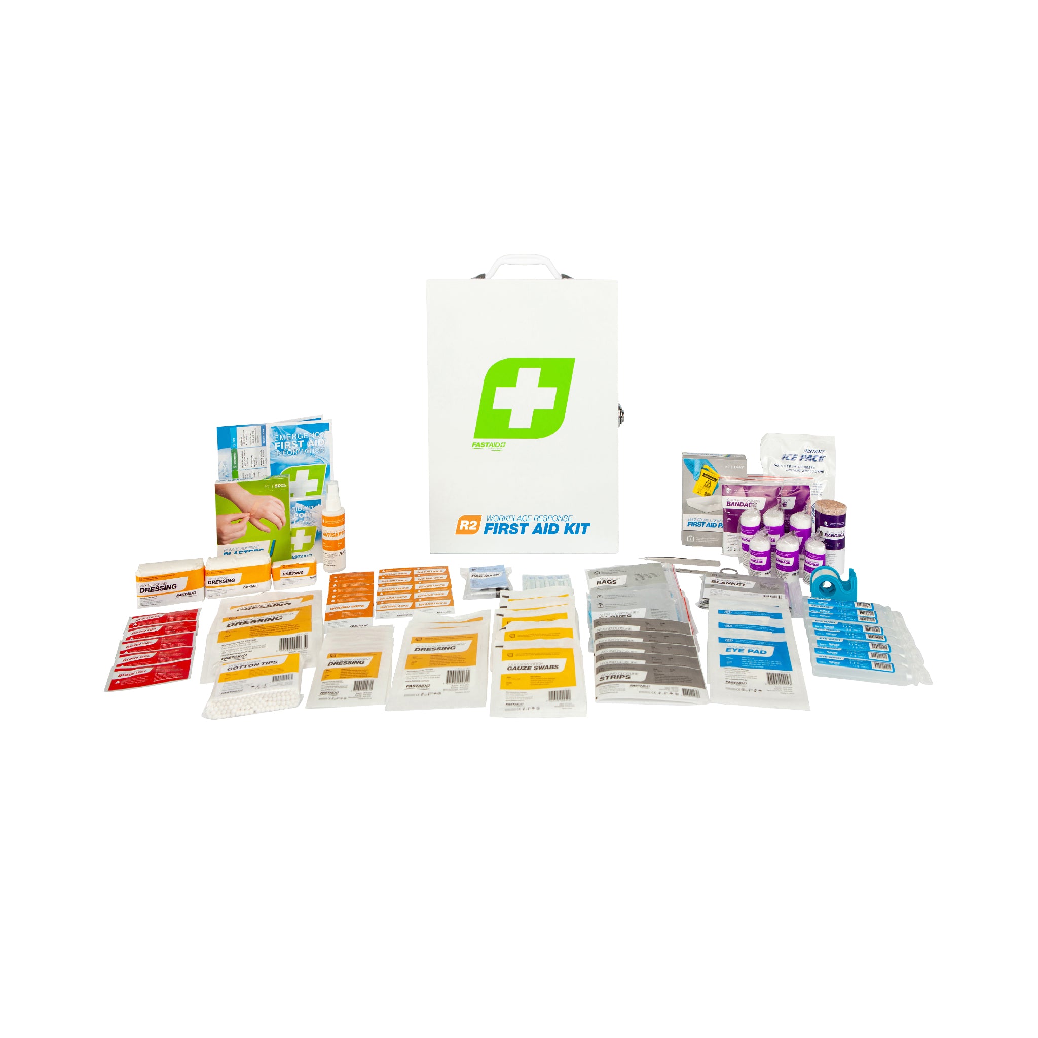 First Aid Kit, R2 Workplace Response Kit, Metal Wall Mount