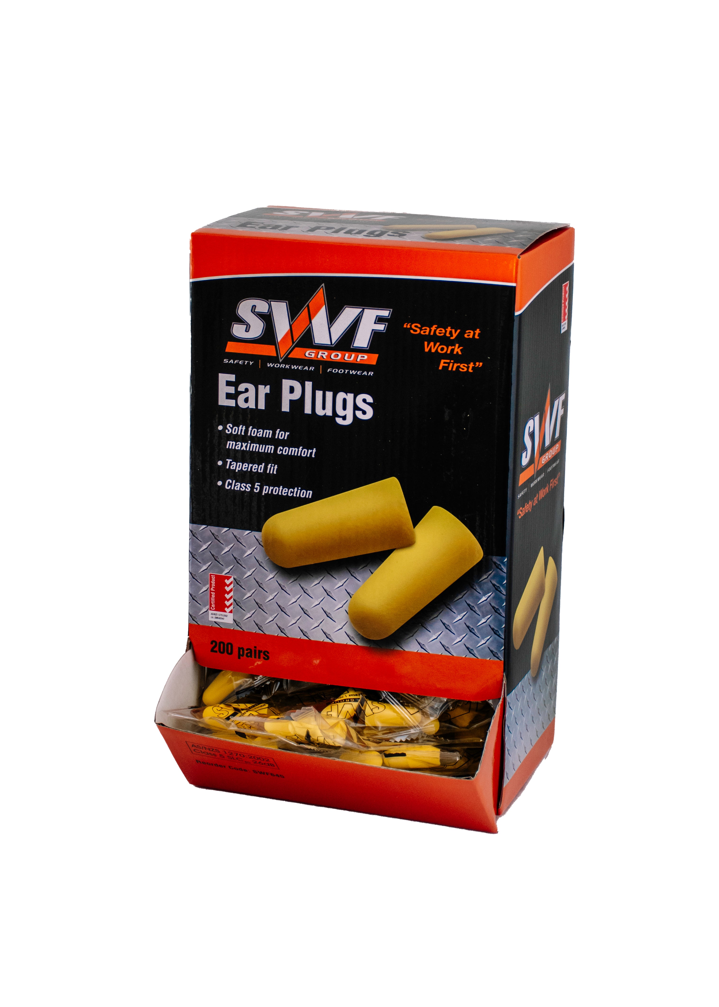SWF Uncorded Ear Plugs Box 201