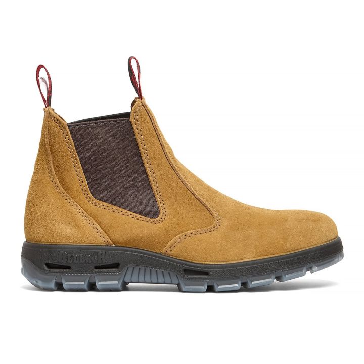 Redback Elastic Sided Work Boot Suede