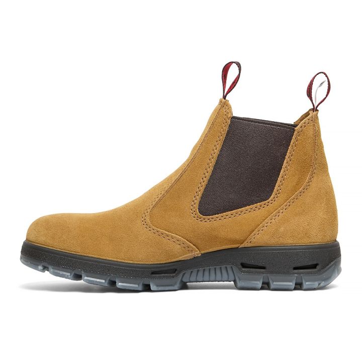 Redback Elastic Sided Work Boot Suede