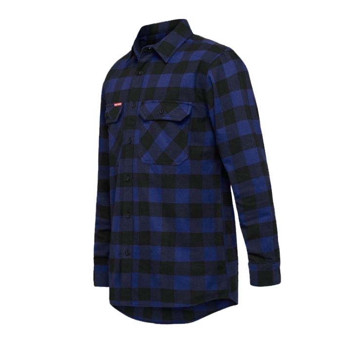 HARD YAKKA Check Flannel L/S Work Shirt