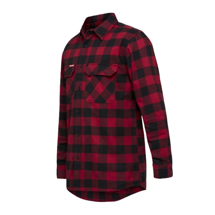 HARD YAKKA Check Flannel L/S Work Shirt
