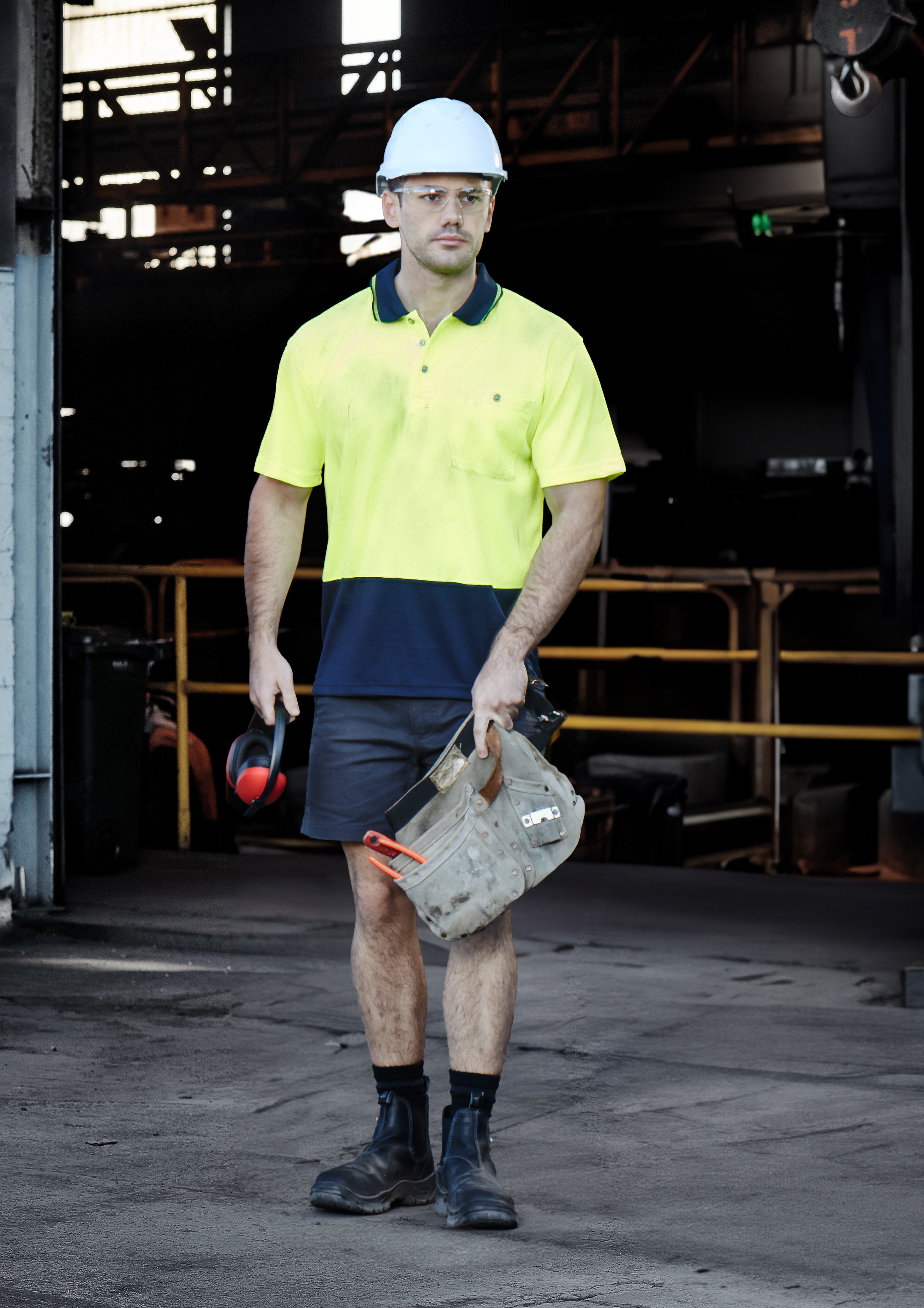 Syzmik Unisex Hivis Basic Spliced Polo S/S