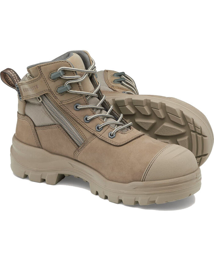 Blundstone Rotoflex Low Cut Safety Boot Stone