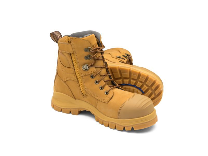 Blundstone Lace Up Zip Safety Boot
