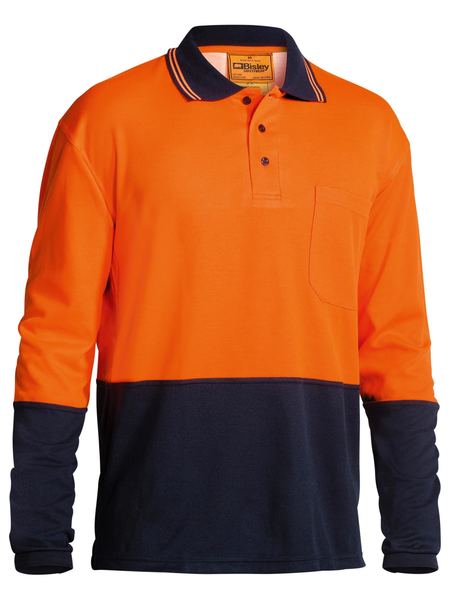 Shirt Hivis Polo L/S Ctn Bk