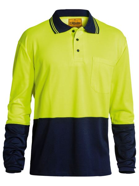 Shirt Hivis Polo L/S Ctn Bk