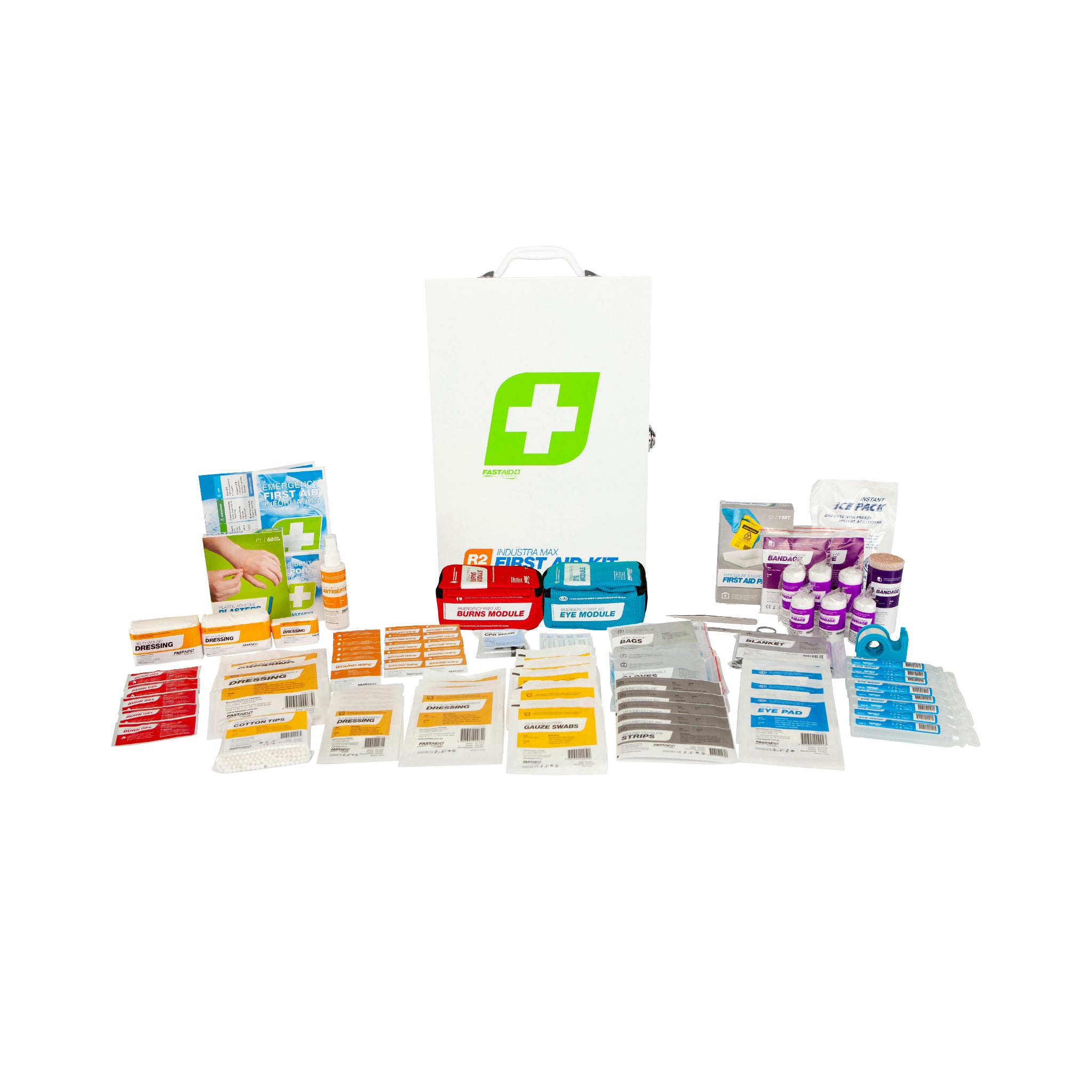 First Aid Kit, R2, Industra Max Kit, Metal Wall Mount