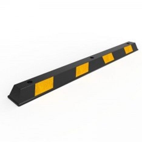 Rubber Wheel Stop Black/Yellow 1650mm