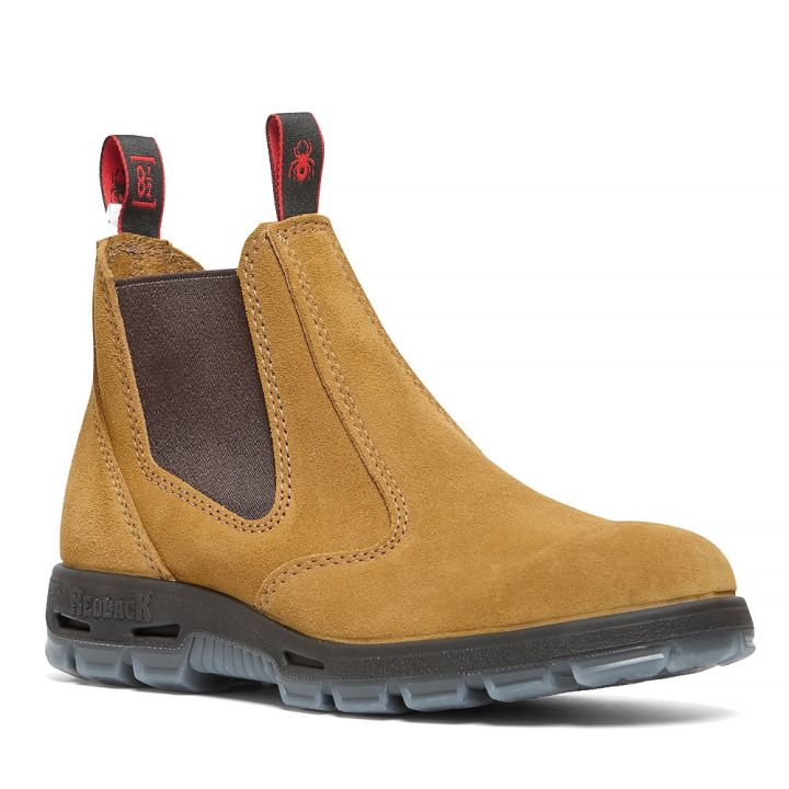 Redback Elastic Sided Work Boot Suede
