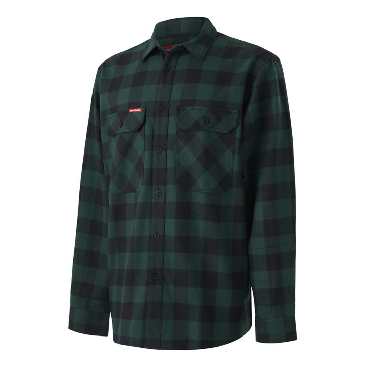HARD YAKKA Check Flannel L/S Work Shirt