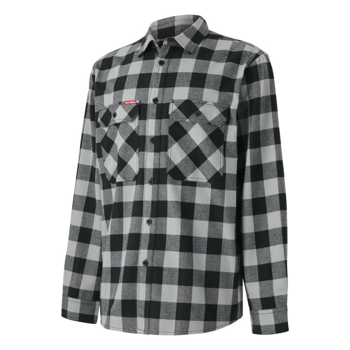 HARD YAKKA Check Flannel L/S Work Shirt