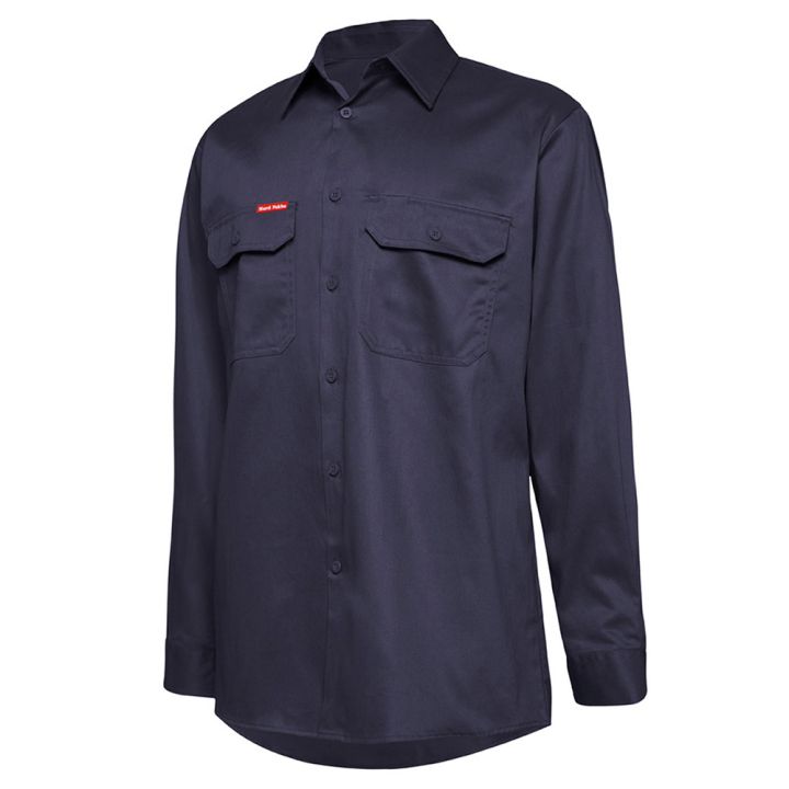 Yakka C/Drill O/F L/S Work Shirts