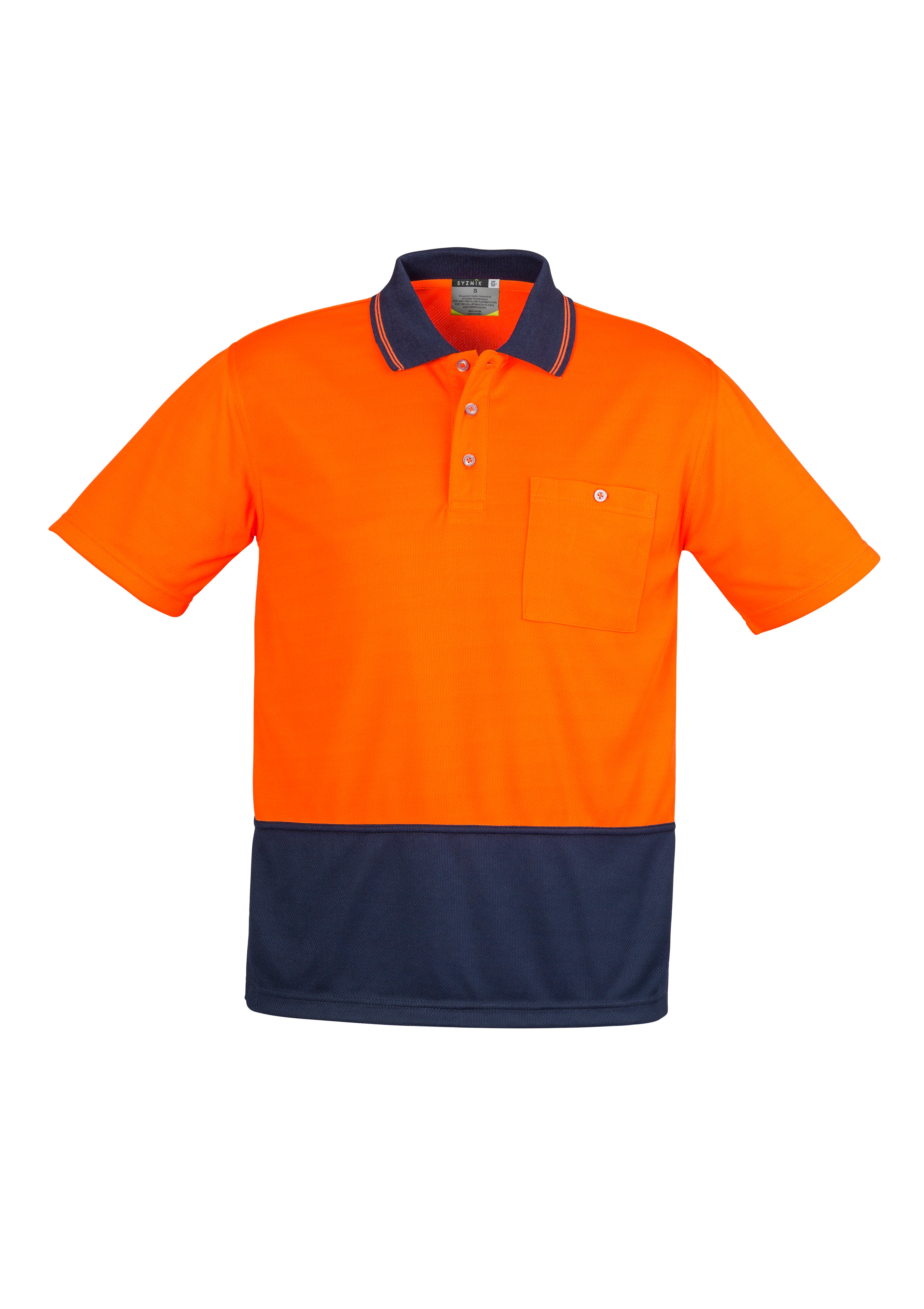 Syzmik Unisex Hivis Basic Spliced Polo S/S