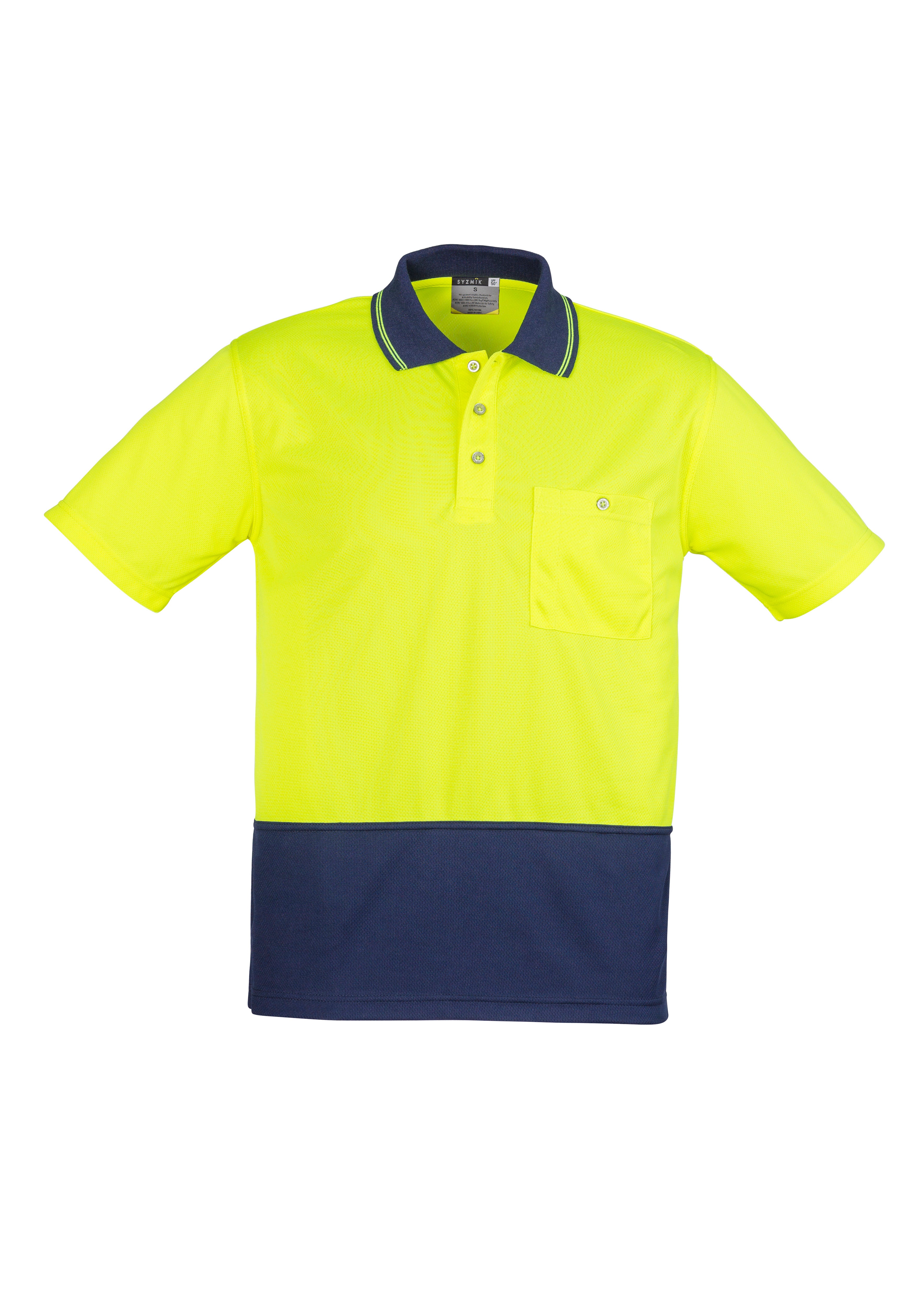 Syzmik Unisex Hivis Basic Spliced Polo S/S